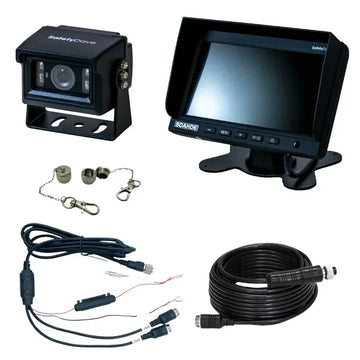 Safety Dave 6β Dash Monitor Camera Kit - Mini Square Black Camera - 120Β° AHD - Brixton 4x4 - Buy Online Now!